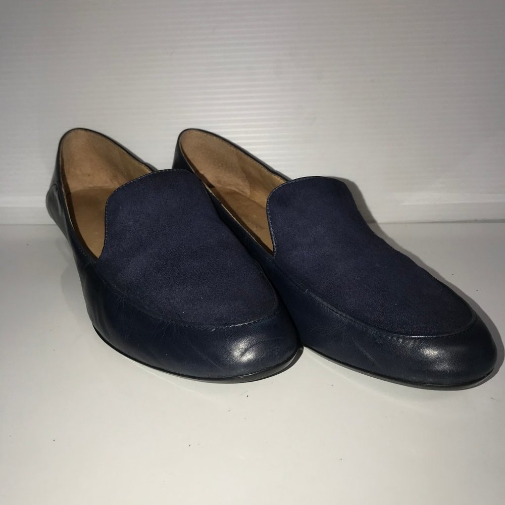 Antonio Melani Lyna 9.5 M blue leather loafers